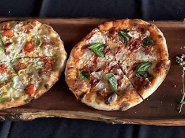 Handmade wood-fired pizza