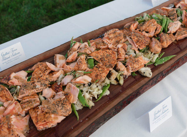 Salmon board. Photo by Amanda Noel.